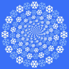 Naklejka premium Snowflakes background.