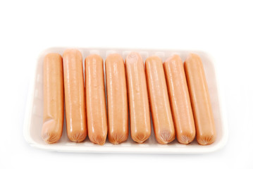 raw sausages