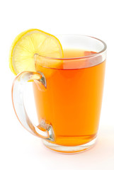 Cup of tea with lemon
