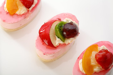 Valentine's day theme - Cake with fresh fruits