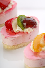 Valentine's day theme - Cake with fresh fruits