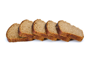 Some slices of rye bread with anise