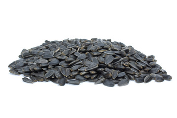 Some black sunflower seeds