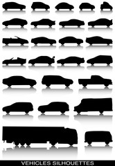 vehicles silhouettes