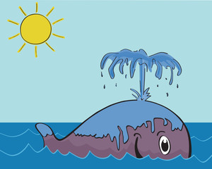 cartoon whale