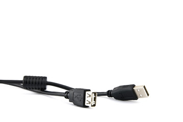 Usb cable isolated on white