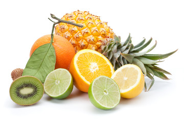 Orange bio et citron vert