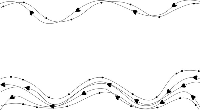 background with heards