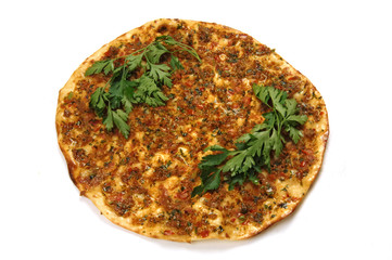 turkish pizza ( lahmacun )