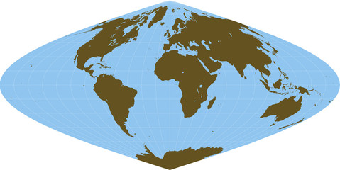 Sinusoidal World Map