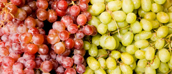 Red and White Grapes