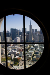 Fototapeta na wymiar A View of Downtown San Francisco