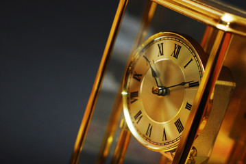 Antique gold clock