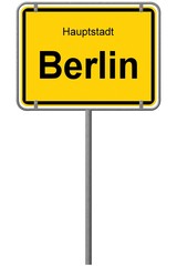 Ortseingangsschild Berlin