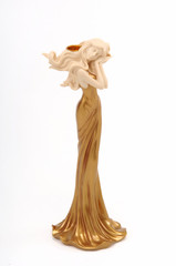 Naklejka premium girl chandelier