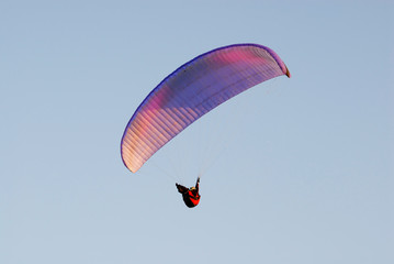Paraglider in the sky