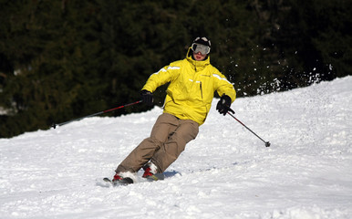 Fototapeta na wymiar Ski de piste