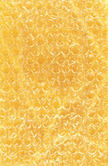 Bubble Wrap on Yellow Paper