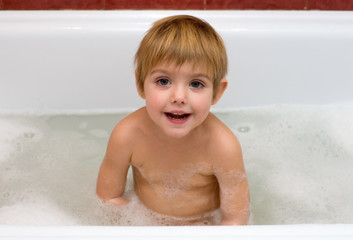 The child in bathing