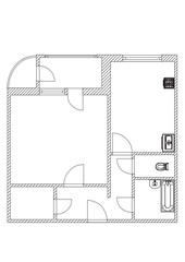 house plan vector