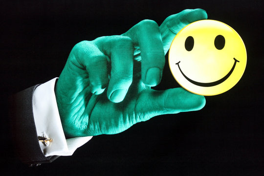 hand smilie gr&uuml;n