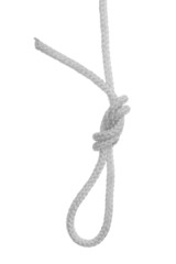 nylon rope with a knot