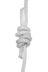 The Grapvine knots (Double Fisherman's knot) for the two rope