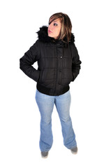 woman in winter fashion