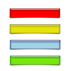 Fototapeta premium Banner Paket Rot - Gelb - Blau - Grün