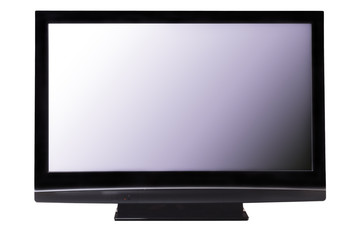 Big pasma HDTV screen isolated