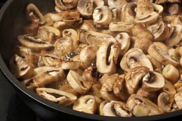 Roasting mushrooms