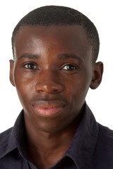 Obraz premium Portrait of the young black man