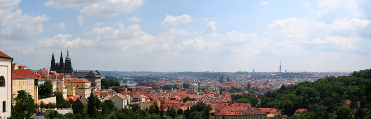 Naklejka premium Beautiful view at Prague