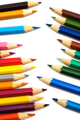 Fototapeta premium Beautiful color pencils