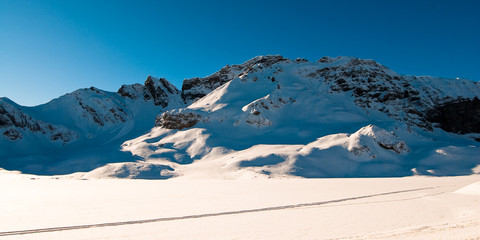 Melchseefrut panorama in winter