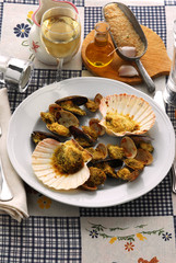 Frutti di mare gratinati - Antipasti di pesce della Toscana