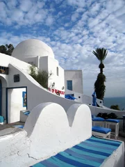 Cercles muraux Tunisie toits de sidi bou dit