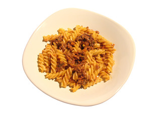 Piatto di pasta al ragù
