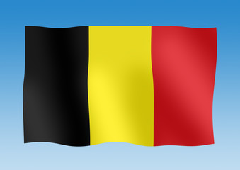 Fototapeta premium Flag of Belgium