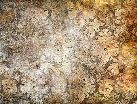 Fototapeta nice decorative background in golden colors