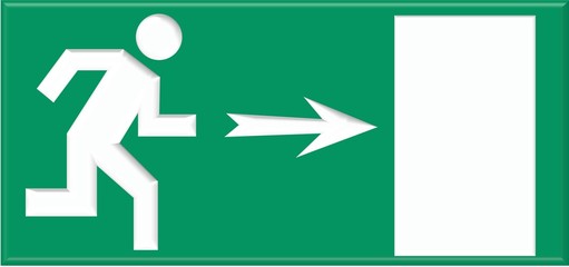 Exit sign