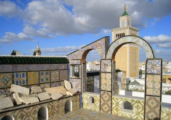 Foto op Canvas terrasse de Tunis © Lotharingia