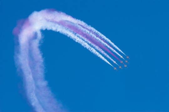 "Turkish Stars" the aerobatic demonstration team of the Turkish