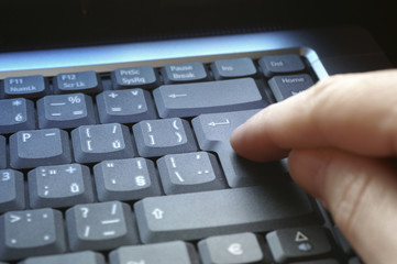 Pressing the ENTER key - phase 1