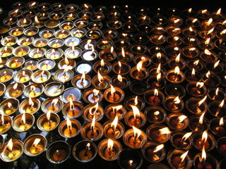 Prayer candles, Katmandu, Nepal