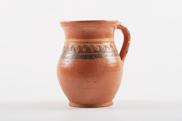 a rustic pot