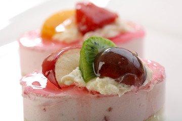 Valentine's day theme - Cake with fresh fruits