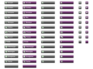 ensemble de boutons FR