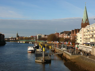 Bremen Martinianleger und Schlachte