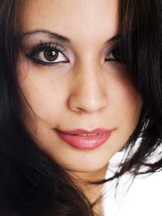 Fototapeta premium Beautiful face of young woman 